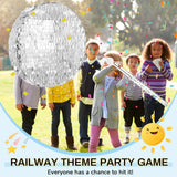 Jenaai Disco Ball Large Piñata 16 Inch, Round Blank Disco Piñata  Shin