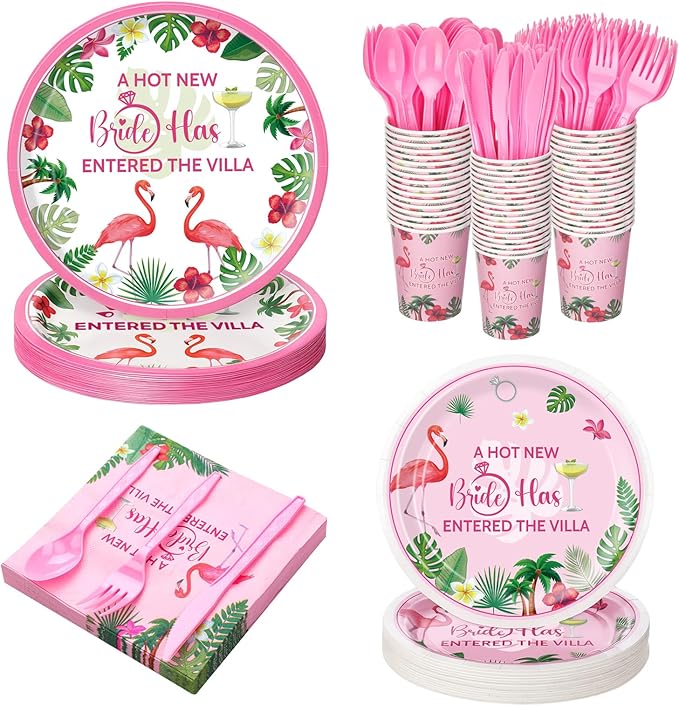 252 Pcs Bachelorette Party Tableware Set Included Plates Napkins