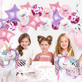 16 Pcs Unicorn Balloons Kit for Birthday Party Decorations 2 Self