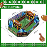 1 Pcs Football Party Supplies Kit Large Food Serving Tray Football