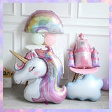 Pastel Unicorn Balloon Arch Kit 156pcs Macaron Rainbow Balloons with