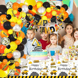 345 Pcs Construction 3rd Birthday Party Supplies Dump Truck Three