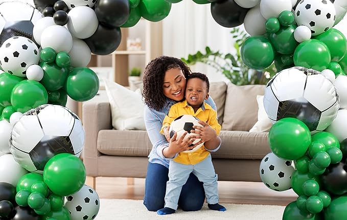 Soccer Balloon Arch Garland Kit 103Pcs Soccer Football Party