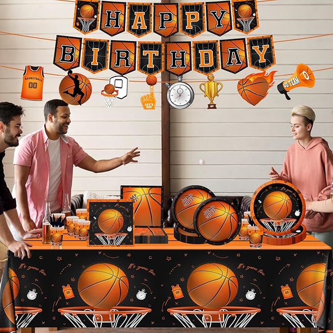 Basketball Party Supplies 142Pcs Basketball Sports Theme Birthday