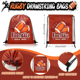 110 Pcs Football Party Favors Drawstring Backpack with Keychains