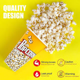 Novelty Place Retro Style Plastic Popcorn Containers for Movie Night
