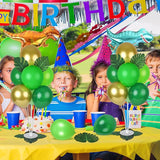 6 Sets Jungle Safari Balloon Stand Kit for Table Gold Green Balloons