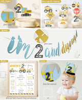 Construction Birthday Party Supplies for 2 Year Old Boy 2nd Birthday