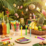 24 Pcs Pineapple Mini Bubble Wands Tropical Cartoon Ocean Theme Party