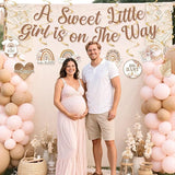 Boho Baby Shower Decorations A Sweet Little Girl Is On The Way Banner