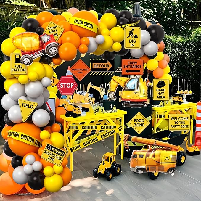 151Pcs Construction Party Decorations Birthday Supplies Construction