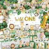 Wild Birthday Decorations Safari Birthday Decorations 239Pcs Wild