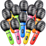 Zhanmai 12 Pieces Inflatable Microphones for Kpop Birthday Party Blow