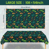 Tudomro 1 Pcs Dinosaur Plastic Party Tablecloth Dinosaur Birthday