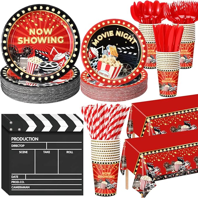 452 Pcs Movie Night Party Decorations Supplies Set Include Movie