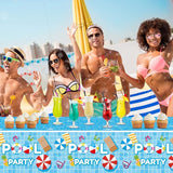 98 Pieces Pool Party Decorations Summer Beach Birthday Party