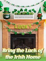 3 Pack Felt St Patrick's Day Decorations Garland 6.6 ft Lucky Felt