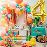 KatchOn, Gold Number 4 Balloons - Big, 40 Inch | 4 Birthday Balloon
