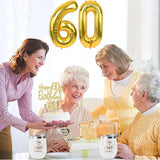 60th Birthday Decorations for Women Gold with 60th Birthday Sash and