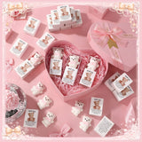 Wettarn 24 Sets Bear with Pink Bow Gifts Cute Stress Balls with Bear