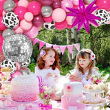 137Pcs Disco Cowgirl Party Decorations, Bachelorette Cowgirl Balloons