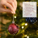 Valery Madelyn Christmas Tree Decorations Ornament Set, 50ct 2 Inches