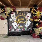 Black Burgundy Gold Balloons Arch Kit Maroon Black Gold Balloons