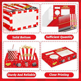 Movie Night Snack Trays 48pcs Include 24 Movies Themed Snack Trays