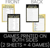 DISTINCTIVS Retirement Party Games - Icon Match, Candy Match, Ever or