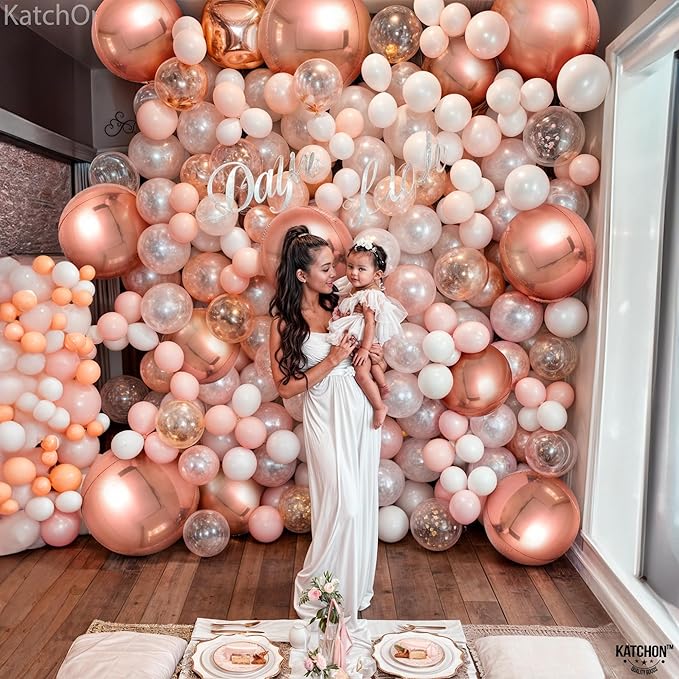 KatchOn, Big Rose Gold Balloons - 22 Inch, Pack of 14 | Rose Gold