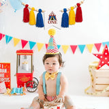 1st Birthday Highchair Banner Carnival Circus Party Sign Fiesta