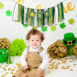St Patrick's Day Lucky One High Chair Banner 1st Birthday Party