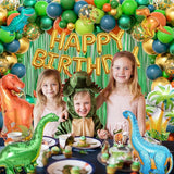 Dinosaur Birthday Party Decorations 128pcs Dinosaur Balloons Arch