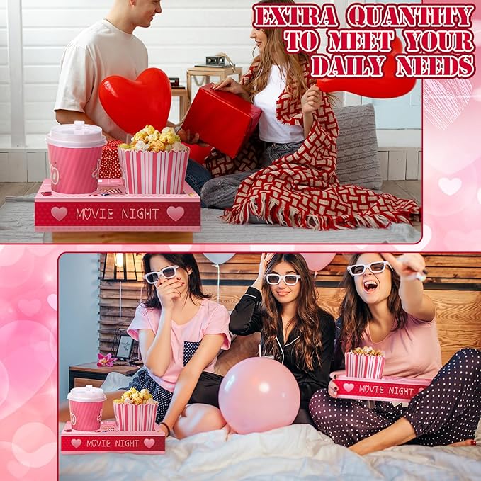 20 Pcs Valentine's Day Movie Night Supplies Galentines Movie Night