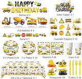 Construction Birthday Party Supplies Plates Napkins Cups Cutlery