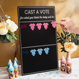 Gender Reveal Voting Board Game Set with 144 Stickers Cast Your Vote