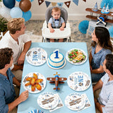 96Pcs Time Flies 1st Birthday Party Decorations Airplane 1st