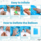 KatchOn, Giant Blue Number 9 Balloon - 40 Inch | Foil 9 Birthday