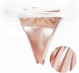 32Ft Rose Gold Party Decorations Dusty Blush Pink Pennant Banner
