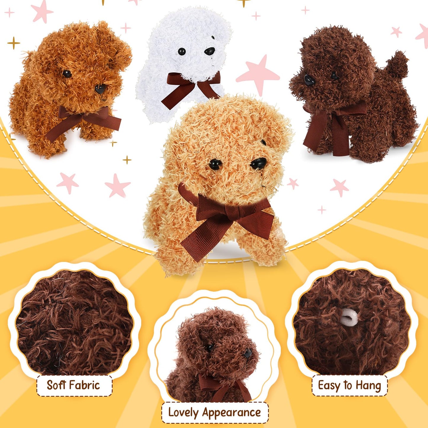 Sosation 20 Pcs 4.72 Inch Mini Puppy Stuffed Animal Adopt a Puppy