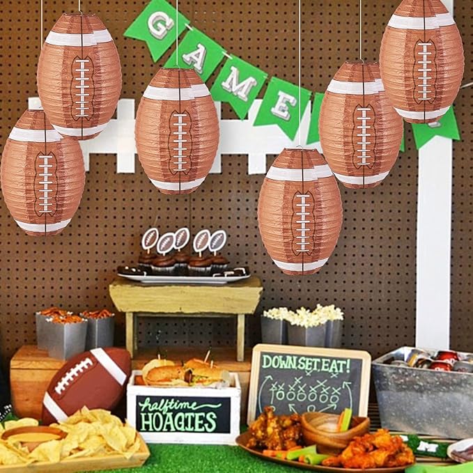 Easy Joy 12 Inch Football Party Decorations Football Lanterns