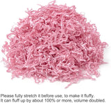 Mefleet 2 LB Crinkle Cut Paper Shred Filler Light Pink Crinkle