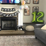 40 Inch Green Number 1 Balloon for 1st Birthday Decoration, Large