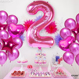 KatchOn, Hot Pink Number 2 Balloon - 40 Inch | 2 Balloon Number, Two