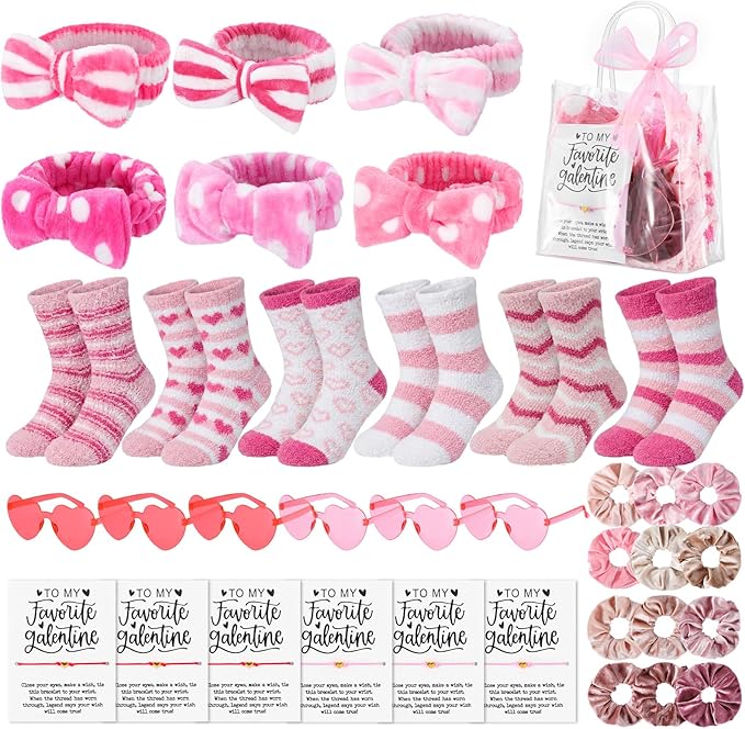 6 Set 43 Pcs Galentines Party Gift Favors Sleepover Party Supplies