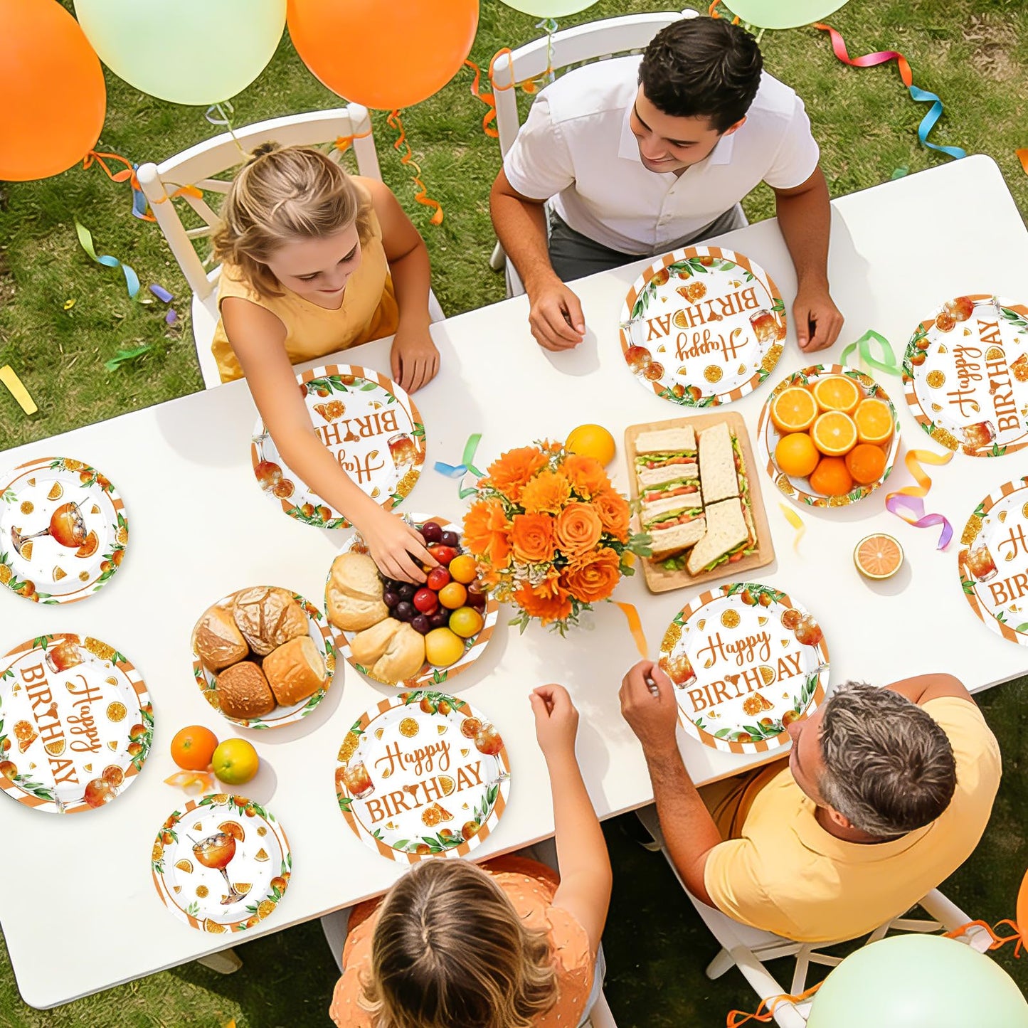 Greencian 96 Pcs Spritz Birthday Party Decorations Just a Spritz Older