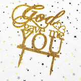 God Gave Me You Wedding Cake Topper for Wedding/Engagement/Marriage