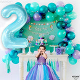 KatchOn Giant Light Blue Number 2 Balloon - 40 Inch | Light Blue 2