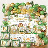 cocomigo 300PCS Safari Baby Shower Decorations 30 Safari Theme