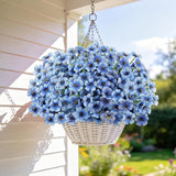 AmyHomie 20 Bundles Artificial Flowers for Outdoors UV Resistant Fake